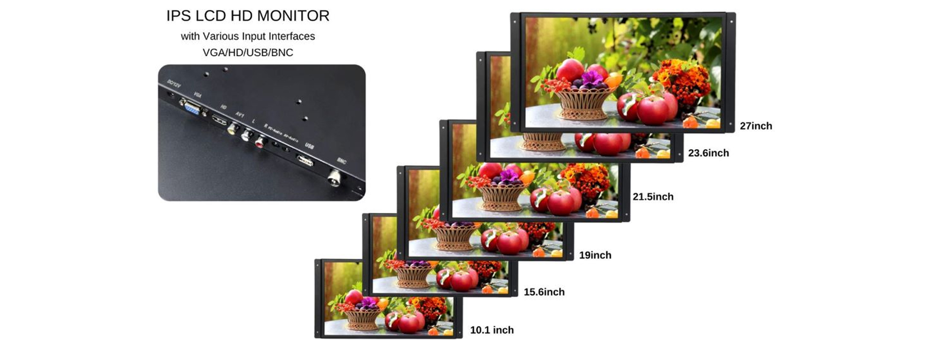 Monitor HD z otwartą ramką