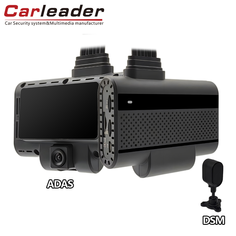 Carleader 4CH ADAS+DSM DVR AI Dash Camera do zarządzania samochodem