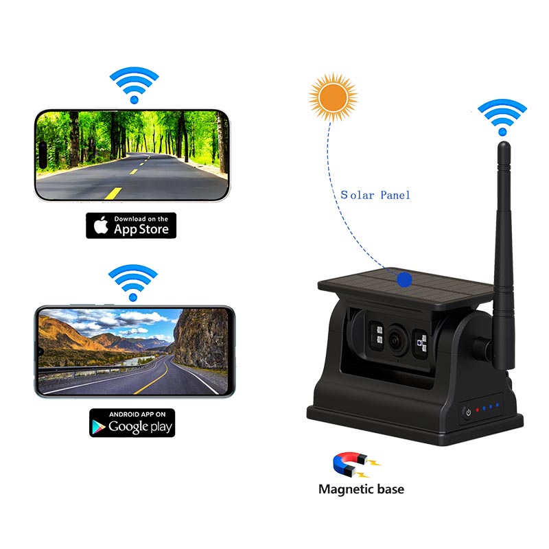 Magnetyczna bezprzewodowa kamera Backup Wi -Fi na iOS Android