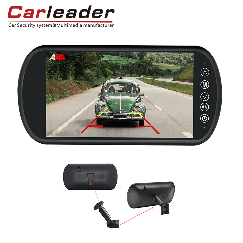 Carleader 7-calowy monitor lusterka pojazdu AHD z wspornikiem łodygowym-relacyjny dla bezpieczeństwa na drodze