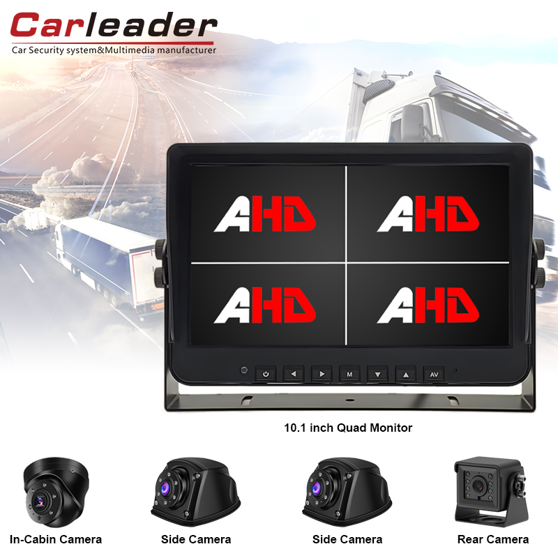 Uaktualnij swoje wrażenia z monitorowania za pomocą Carleader 10.1-calowych wejść 4AV Quad View Ahd Monitor i zestaw kamery