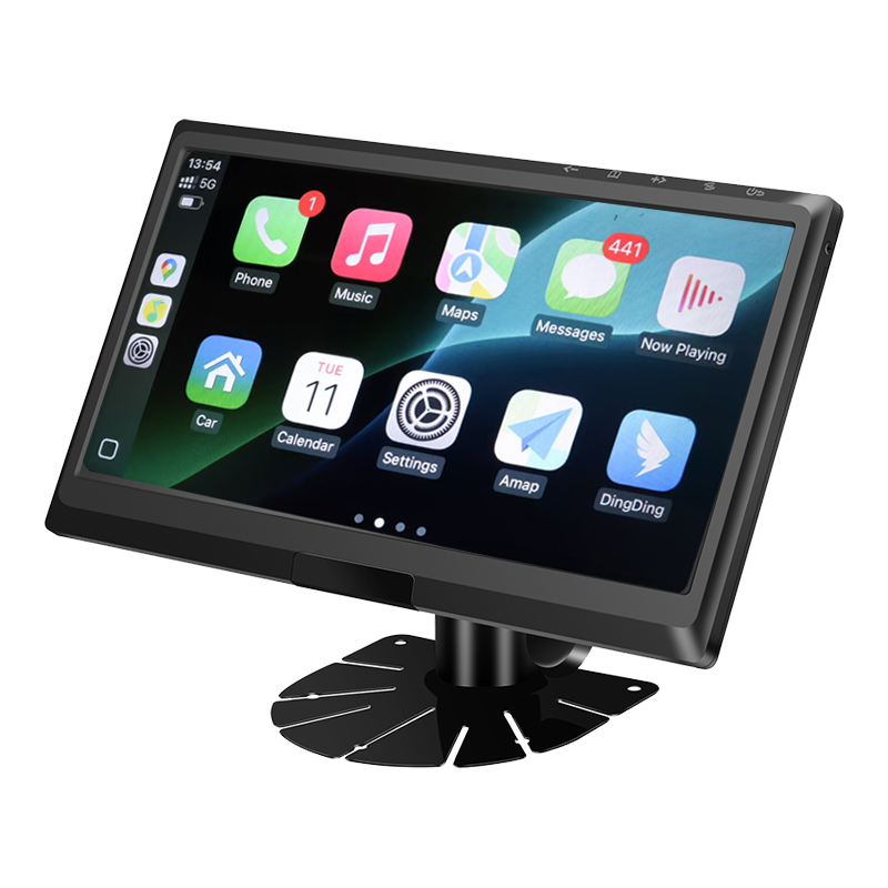 Carleader 9-calowy monitor pojazdu IPS AHD z wejściem sygnału obsługuje multimedia CarPlay