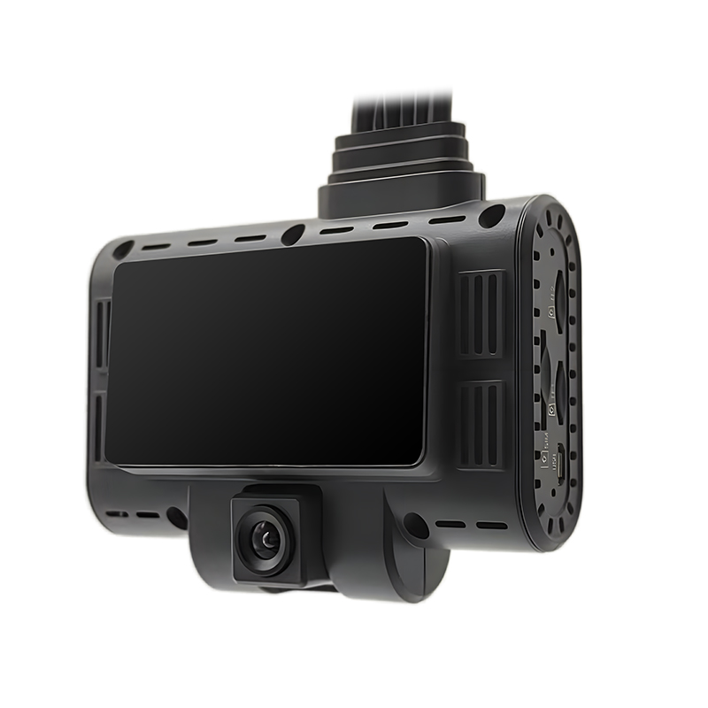 3-kanałowa kamera samochodowa DVR AI z 4G GPS, ADAS, DSM i WiFi dla pojazdów flotowych