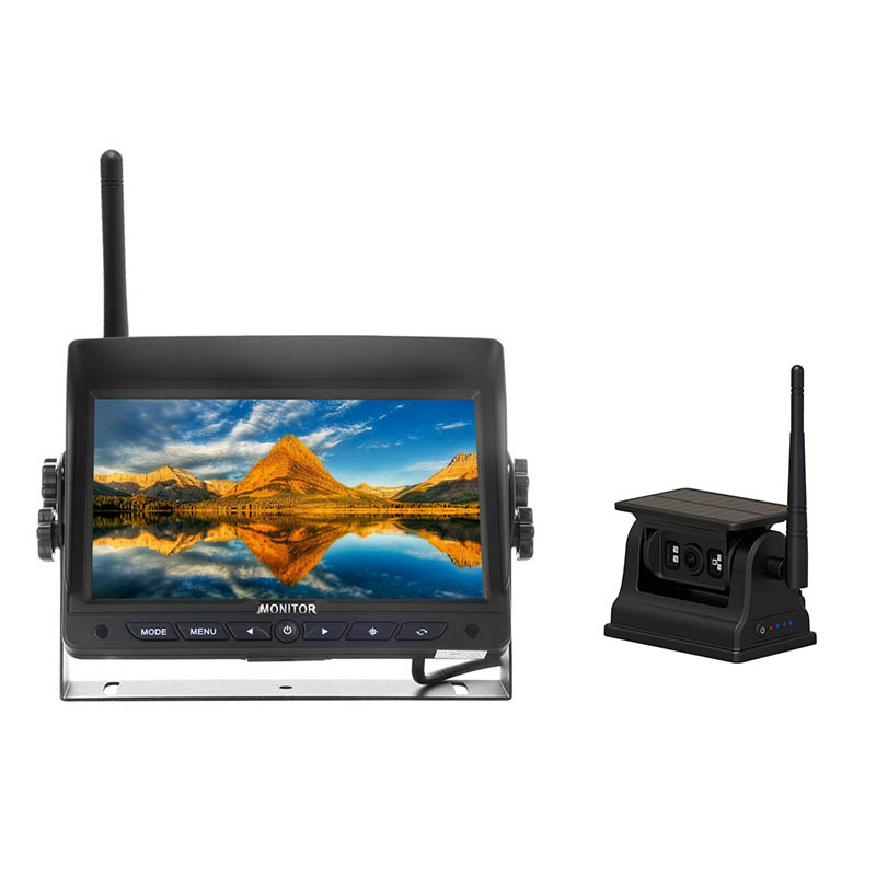 7 -calowy 2,4 g cyfrowy monitor bezprzewodowy magnetyczny system kamer słonecznych