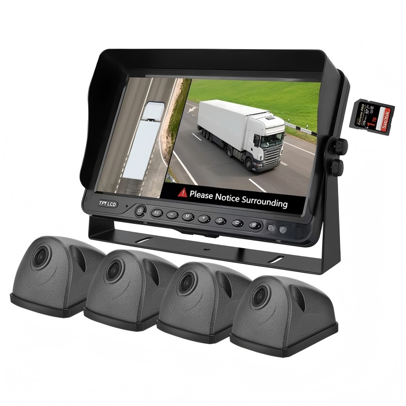 7-calowy system AVM 360 z funkcją wykrywania martwego punktu AI i kamerami 1080P 7-calowy system AVM 360 z funkcją wykrywania martwego punktu AI i kamerami 1080P