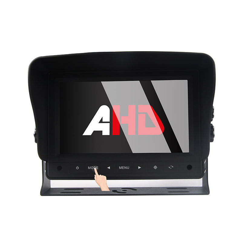 7-calowe przyciski dotykowe 2-kanałowy monitor pojazdu AHD o dużej wytrzymałości